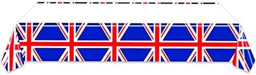 Robelli Union Jack Tableware King's Coronation Great Britain Flag - Table Cover (180cm)