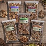 Smoking/Smoker Wood Chips 3 Litre - Selection Pack Five Flavours Oak, Apple, Cherry, Alder & Whiskey