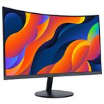 KOORUI 24-Inch Curved Computer Monitor- Full HD 1080P 60Hz Gaming Monitor 1800R LCD Monitor HDMI VGA, Tilt Adjustment, Eye Care, Black 24N5C