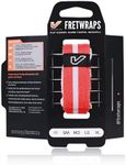 Gruv Gear FretWrap World Flags, Fret Wrap, String Dampener, Bass Mute, Guitar Fret Wrap, Acoustic Mute, GruvGear, Damper, Electric Guitar FretWrap - Pack of 1, Red/White Medium