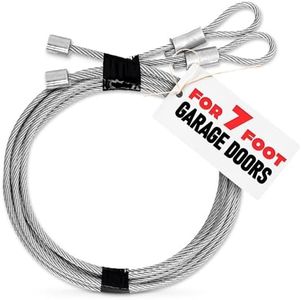 Protech Control Full Length Garage Door Spring - Door Spring Opener Pair 8.6 Feet Garage Door Rollers Cable Tensioner Garage Springs Replacement Torsion Springs - Lift Safety Springs Heavy Duty String