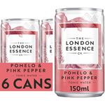 London Essence, Pomelo & Pink Pepper Tonic, Premium Cocktail Mixer, 150ml, Pack of 6 cans, No Artificial Colours Preservatives or flavours, Low Calorie