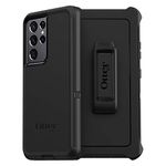 OtterBox Defender Case for Galaxy S21 Ultra 5G, Shockproof, Drop Proof, Ultra-Rugged, Protective Case, 4X Tested to Military Standard, Black