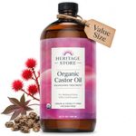 HERITAGE STORE Castor Oil Organic - 32 fl. oz. (946 ml)