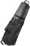 SWIFTEE Premium Golf Travel Bag with Hard Case Swiftee Branded Top & TSA Lock – 1680D Oxford Fabric, Oversized Wheels, Lightweight Airline Carrier for Maximum Club Protection (Black)