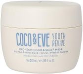 Coco & Eve Pro Youth Hair & Scalp Mask. Anti-Aging Hair Mask for Strength, Shine, Volume. Regulate Dandruff for Healthy Scalp. With Honey, Retinol, Probiotics for Youthful Hydrated Hair. (212ml)