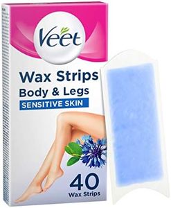 Veet Easy-Gel Legs Hair Removal Wax Strips for Sensitive Skin 40 Pack