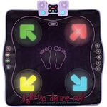 Kidzlane Light Up Dance Mat, Arcade Style Dance Games With Built In Music Tracks & Bluetooth Wireless Technology