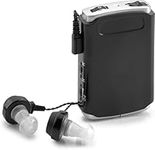 Pocket Sound Voice Enhancer Device with Duo Mic/Ear Plus Extra Headphone and Microphone Set, Personal Device by MEDca