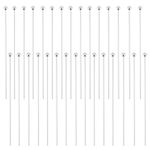 Beebeecraft 30Pcs/Box 40mm Ball Head Pins 925 Sterling Silver Eye Quilting Satin Straight Pins for Sewing Dressmaker Jewellery Making DIY Craft Head 1.8mm