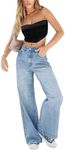 QLXYYFC Women's Vintage Wide Leg Je