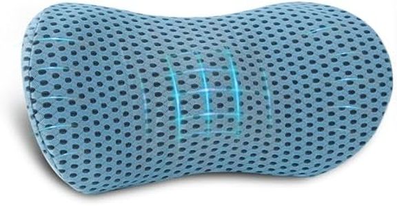 Lumbar Pillow, Memory Foam Lumbar Support Pillow for Office Chair and Car Seat, Ergonomic Streamline Back Pillow for Lower Back Pain Relief, Back Support Pillow for Sitting, Driving, Traveling