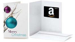 Amazon.co.uk Gift Card in a Christmas Baubles Greeting Card