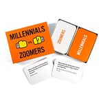 Millennials vs Zoomers | Trivia Card Game for Ages Where Smartest Generation Wins | More Than 200 Trivia Question Cards to Test Your Generational IQ (Millennials vs Zoomers)