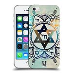 Head Case Designs Nebula Star Of David Soft Gel Case and Matching Wallpaper Compatible With Apple iPhone 5 / iPhone 5s / iPhone SE 2016