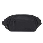 Travelon Unisex-Adult Anti-Theft Metro Waistpack Waist Pack, Black, 10.5 x 7 x 2.5