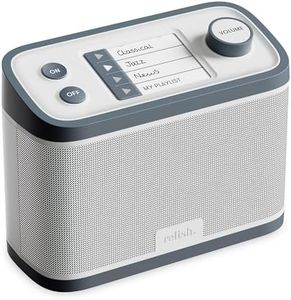 Relish - Portable Simple DAB/FM Radio and USB Port Playlists Music Player for Seniors, Dementia, Alzheimer's and Visually Impaired - Large Buttons, Simple Design, Easy to Use