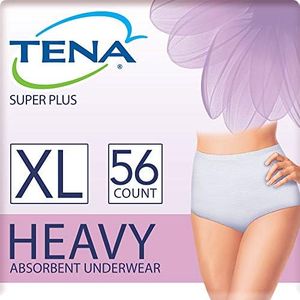 TENA Incontinence & Postpartum Underwear for Women, Super Plus Absorbency - X-Large - 56 Count