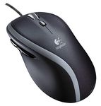 Logitech M500 Wired USB Mouse, High Precision 1000 DPI Laser Tracking, 7 Buttons, PC / Mac / Laptop - Black