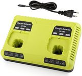 XNJTG Replacement Charger 3A 12V-18V Dual Port Charger Replacement for Ryobi ONE+ P108 P107 P104 P105 P102 P103 Tools Battery