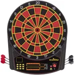 Arachnid Cricket Pro 450 Electronic Dartboard Features 31 Games with 178 Variations and Includes Two Sets of Soft Tip Darts , Black/Red, 19.00 x 1.00 x 19.00 inches