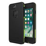 lifeproof fre series waterproof case for iphone 8 plus & 7 plus (only) - retail packaging - night lite (black/lime) - Black