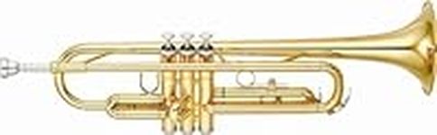 YTR-2330 Bb Trumpets for Intermediate or Advanced Student - Bb Trumpet Mouthpiece - Brass Musical Instrument Trumpet Set for Beginner - Gold Lacquered with Brass Leadpipe,Stainless Valve