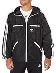 Adidas Originals Mens Adicolor Classics Windbreaker Jacket, Black, Large US