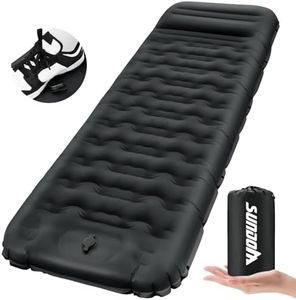 FTSMTK Matelas Camping Autogonflant de 12 cm D'épaisseur Matelas Gonflable Camping Compact Ultraléger avec Pompe à Pied et Oreiller Tapis de Couchage Imperméable pour Randonnée, Voyage, Sac à Dos