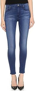 7 for All Mankind Women's Skinny Medium Wash Jean Ankle Pant - Blue - 30