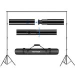 Neewer® Background Stand Support System 2.6M x 3M/8.5ft x 10ft Kit with Carrying Case for Muslins Backdrops,Paper and Canvas