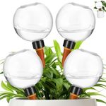 Automatic Watering Globes Set of 4 500ml Self Watering Spikes for Indoor Outdoor Plants Vacation Slow Release Drip Irrigation Clear