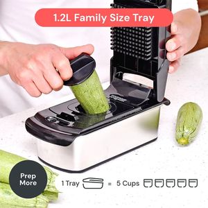 14-in-1 Vegetable Chopper – Black Multi-Function Food Dicer Slicer