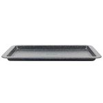 Salter BW07033EU7 Megastone Baking Tray - 37cm Non-Stick Oven Tray, Flat Oven Tray, Lightweight Carbon Steel, Durable For Baking & Roasting, Easy Clean, Oven Safe To 220°C, 37 x 25cm With Raised Edges