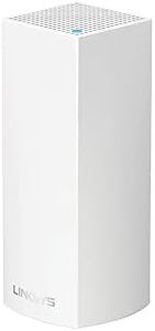 Linksys Velop Tri-Band AC2200 Whole Home WiFi Mesh System, 1-Pack (Coverage up to 2000 sq. ft)