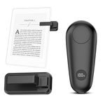 Remote Control Page Turner for Kindle Paperwhite Scribe Oasis Kobo eReaders, Clicker Page Turner for iPhone,iPad, Android Tablets Reading Camera Video Record Remote Triggers, Black