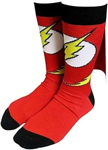 DC Comics The Flash, Calcetines con Logotipo con Cabo, multicolor