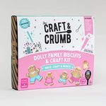 Craft & Crumb Dolly Biscuit Baking & Decorating Kit - Gift Set - Includes Cookie Mix, Icing & Cutters Fun Activities for Kids