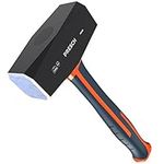 Presch Club Hammer 1500g - Lump Hammer Fibreglass Handle - Small, Mini Sledge Hammer for Bolsters Chisel - Drilling Hammer Heavy Head