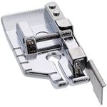 PannySewCraft 1-4 (Quarter Inch) Quilting Sewing Machine Presser Foot with Edge Guide - Fits All Low Shank Snap-on Singer, Brother, Babylock, Husqvarna Viking (Husky Series), Euro-pro, White, Bernina