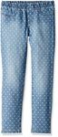 OshKosh B'Gosh Girls' Denim Jegging, Discharge Dot, 7