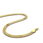 CANDERE - A KALYAN JEWELLERS COMPANY, presents a contemporary collection of 22K (916) Real gold highway chain for men with HUID stamp.