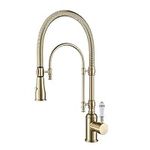 KunMai Kitchen Faucets Brushed Gold