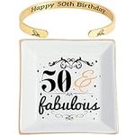 50th Birthday,50th Birthday Gifts for Women,50th Birthday Trinket Tray,50th Jewelry Dish,50th Birthday Gifts,Womens 50th Birthday Gifts,Gifts for Women Turning 50,50th Birthday Jewelry Tray,50th Bday