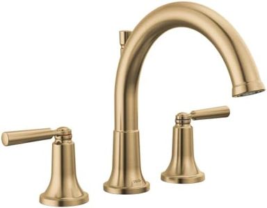 Delta Faucet Saylor Gold Roman Tub Faucet, Gold Tub Faucet, Roman Bathtub Faucet, Delta Roman Tub Faucet Gold, Tub Filler, Champagne Bronze T2735-CZ (Valve Not Included)