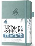 Clever Fox Income & Expense Tracker – Accounting & Bookkeeping Ledger Book for Small Business – 1-Year Record Notebook, A5 (Blue Surf)