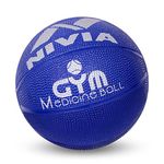 Nivia Medicine Ball (Size- 2 Kg), Rubber, Red