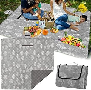 Mocoli Manta Picnic Impermeable 200x200 Manta Playa XXL Manta Playa sin Arena Manta Camping Manta Exterior Prueba Arena Manta Familiar Manta Picnic con asa Transporte Lavable para Camping Viajes