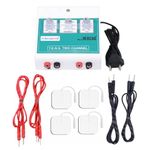 Physiogears Mini Tens Two Channel Portable Nerve Whole_Body Stimulator Electrotherapy Physiotherapy Compact Machine with One Year Warranty Massager (Self Adhesive Pad), Off White