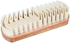 Wooden Nubuck And Suede Restorer Brush With Natural Soft Rubber Crepe, For Leather Shoes, Bags And Accessories, By Kaps